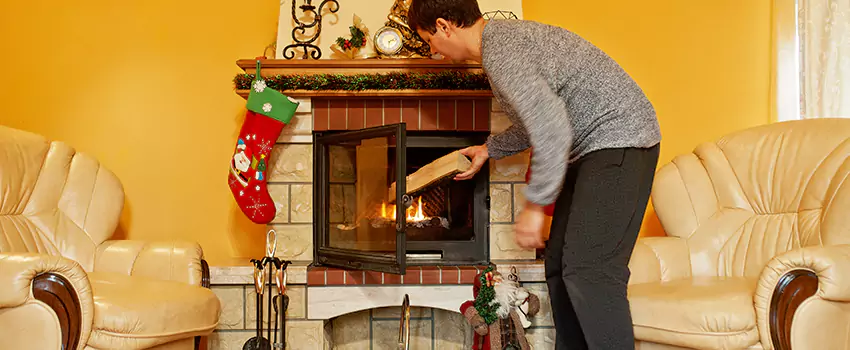 Rusted Metal Fireplace Restoration in Chickasha, Oklahoma